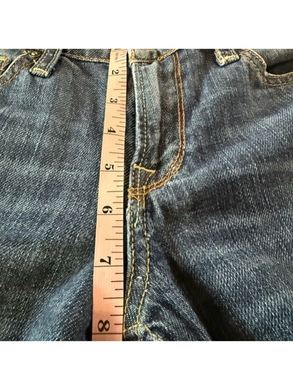 🍀 LUCKY BRAND 90s Vintage Low-Rise Sweet Boot Jeans Size 10 🍀 - Picture 9 of 12